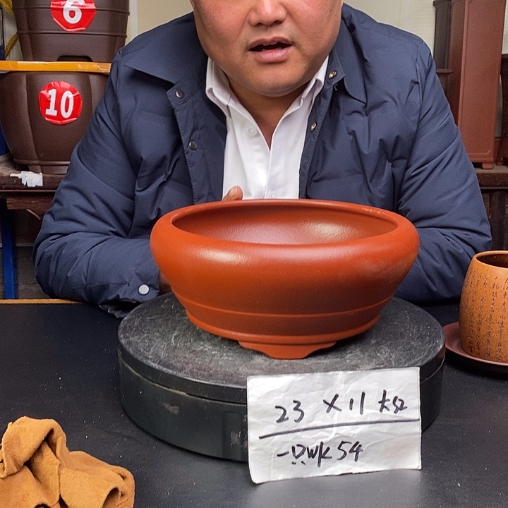 紫砂花盆货号一只WK54