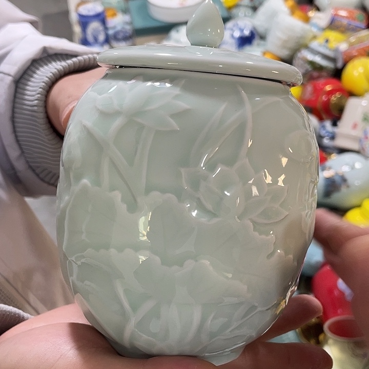 微瑕陶瓷茶叶罐密封罐