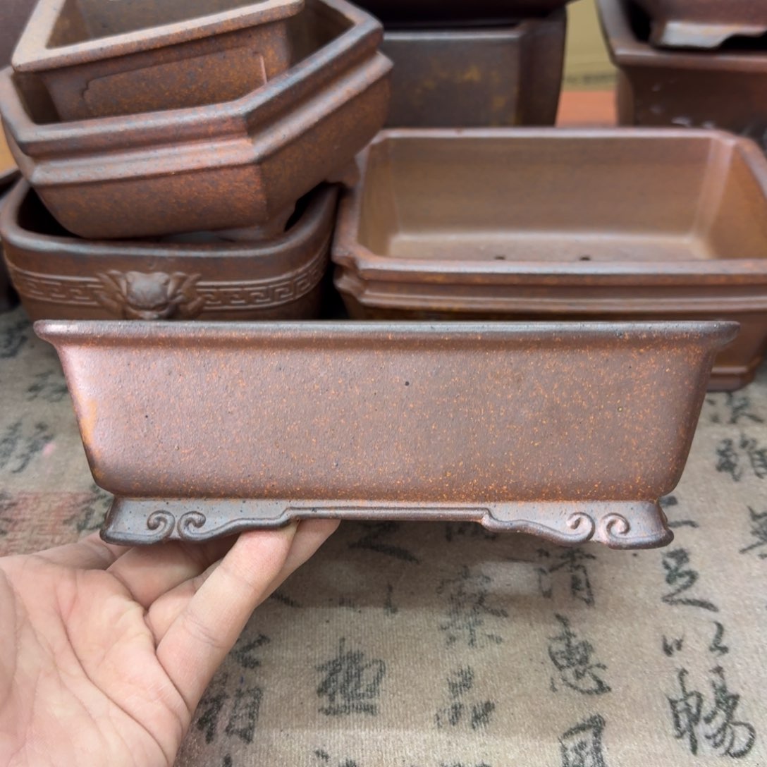 紫砂花盆51号宜兴紫砂正品18x14x4.5