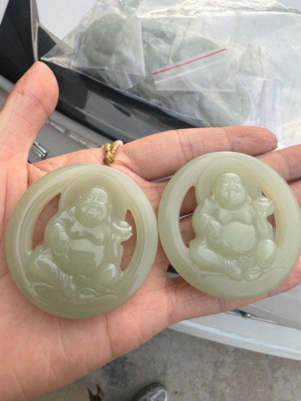 和田玉佛公挂件 多样性发一