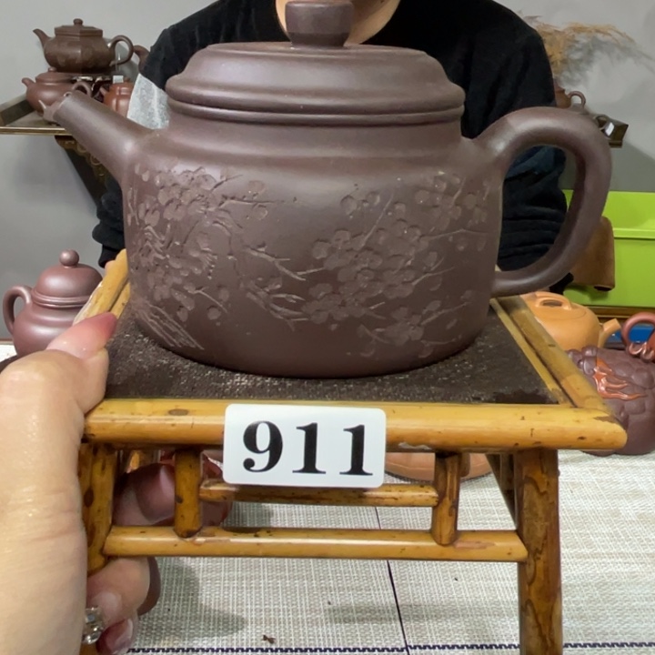 紫砂茶杯宜兴原矿紫砂精品手工