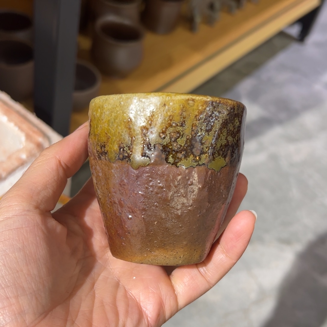 贵台龙窑柴烧茶杯A38