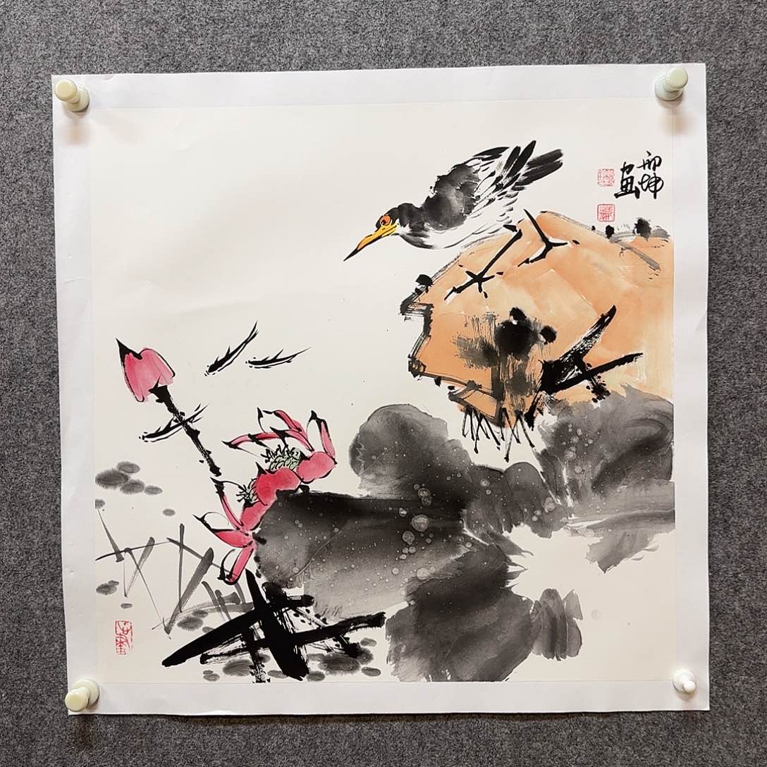 国画邢坤老师手绘作品