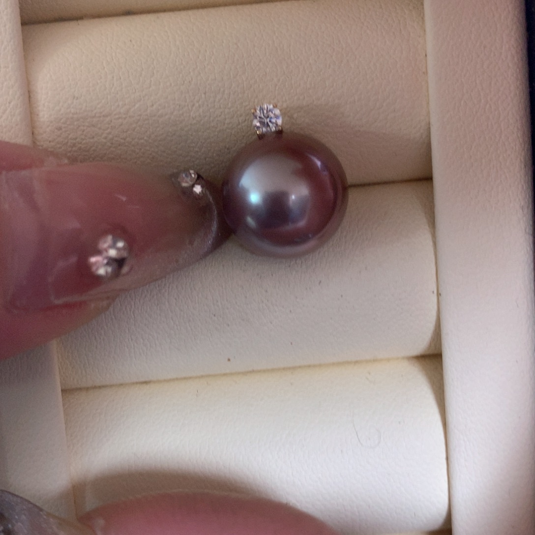 淡水珍珠颈饰18K金镶嵌