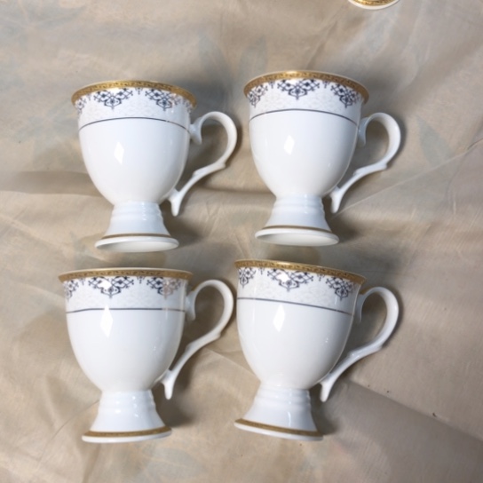 陶瓷骨质瓷高脚咖啡杯