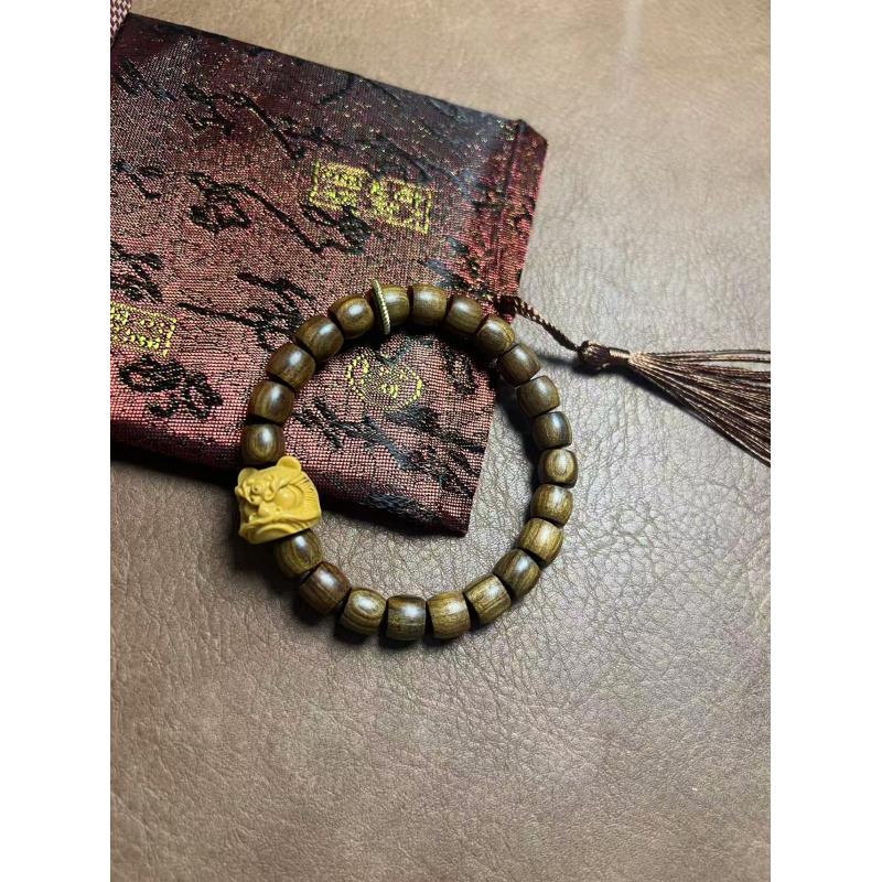 205—单圈桶珠0.8带黄醒狮