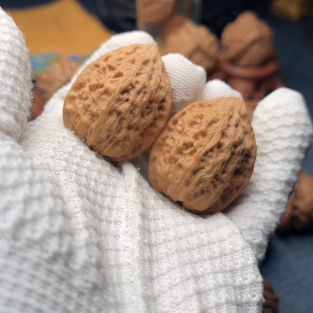 笠***文玩核桃吊坠沈鸡33尺1446