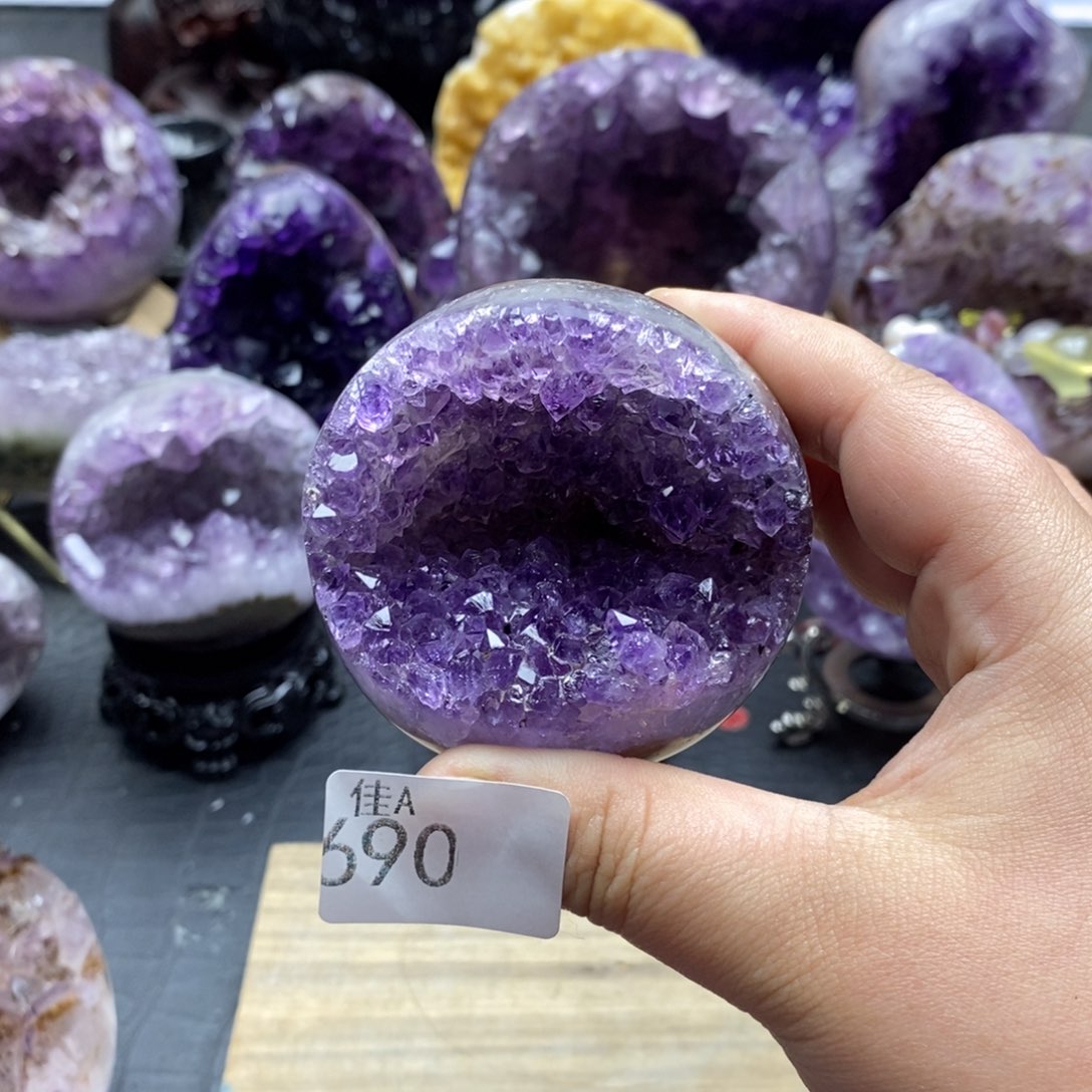 未镶嵌大型摆件（非配饰）紫晶星****间