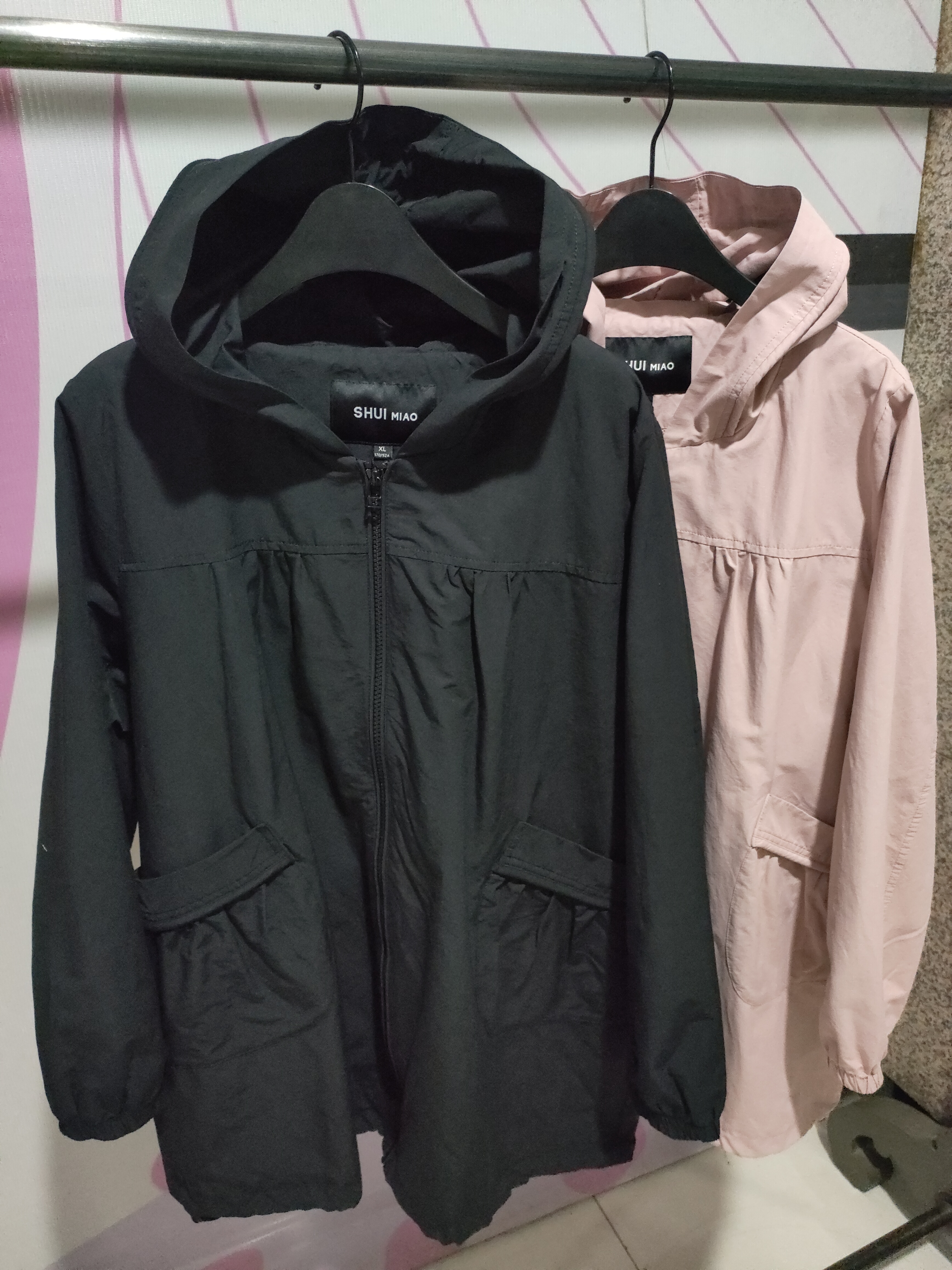 水淼2025春夏新款双拼风衣0541