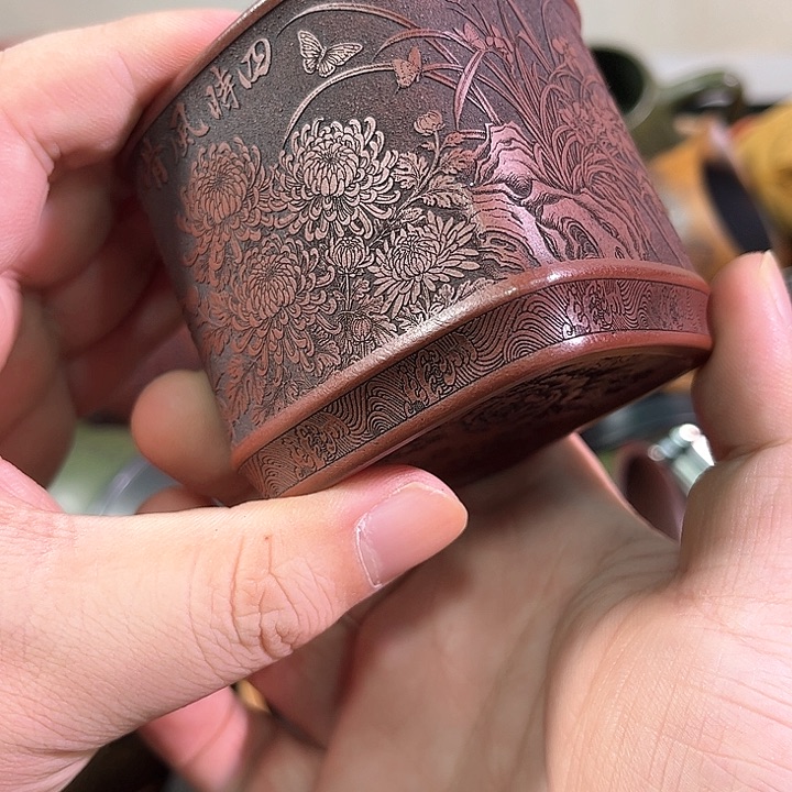 茶杯紫砂全手工紫砂主人杯