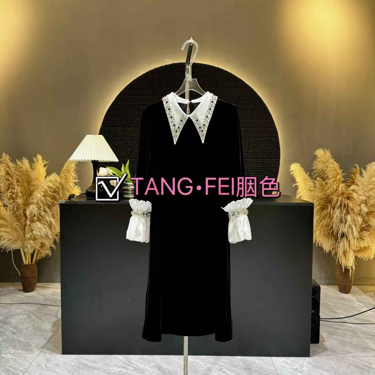 TANG-FEI胭色【新疆专属】【佩里月光】YS0027法式显瘦高级感气质长裙