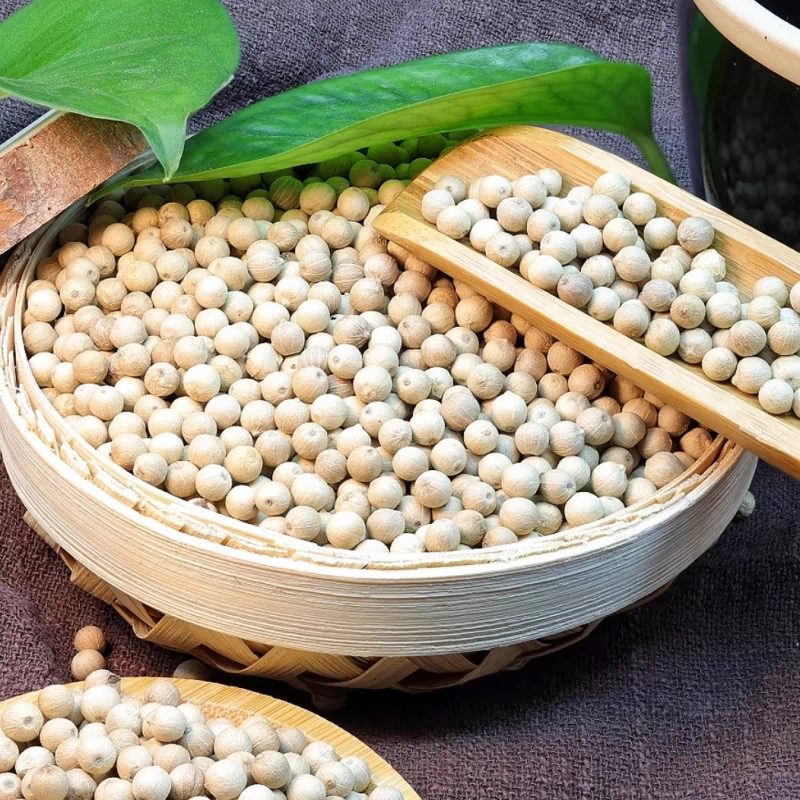 送50克白胡椒粒正宗海南不漂白不熏硫，纯天然农户自种