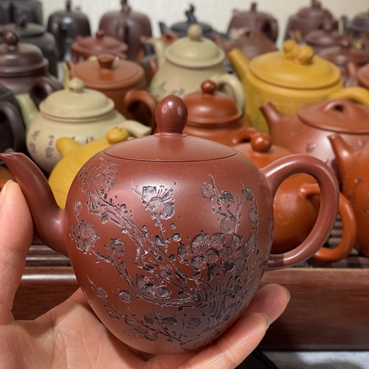 紫砂茶壶微瑕处理一把