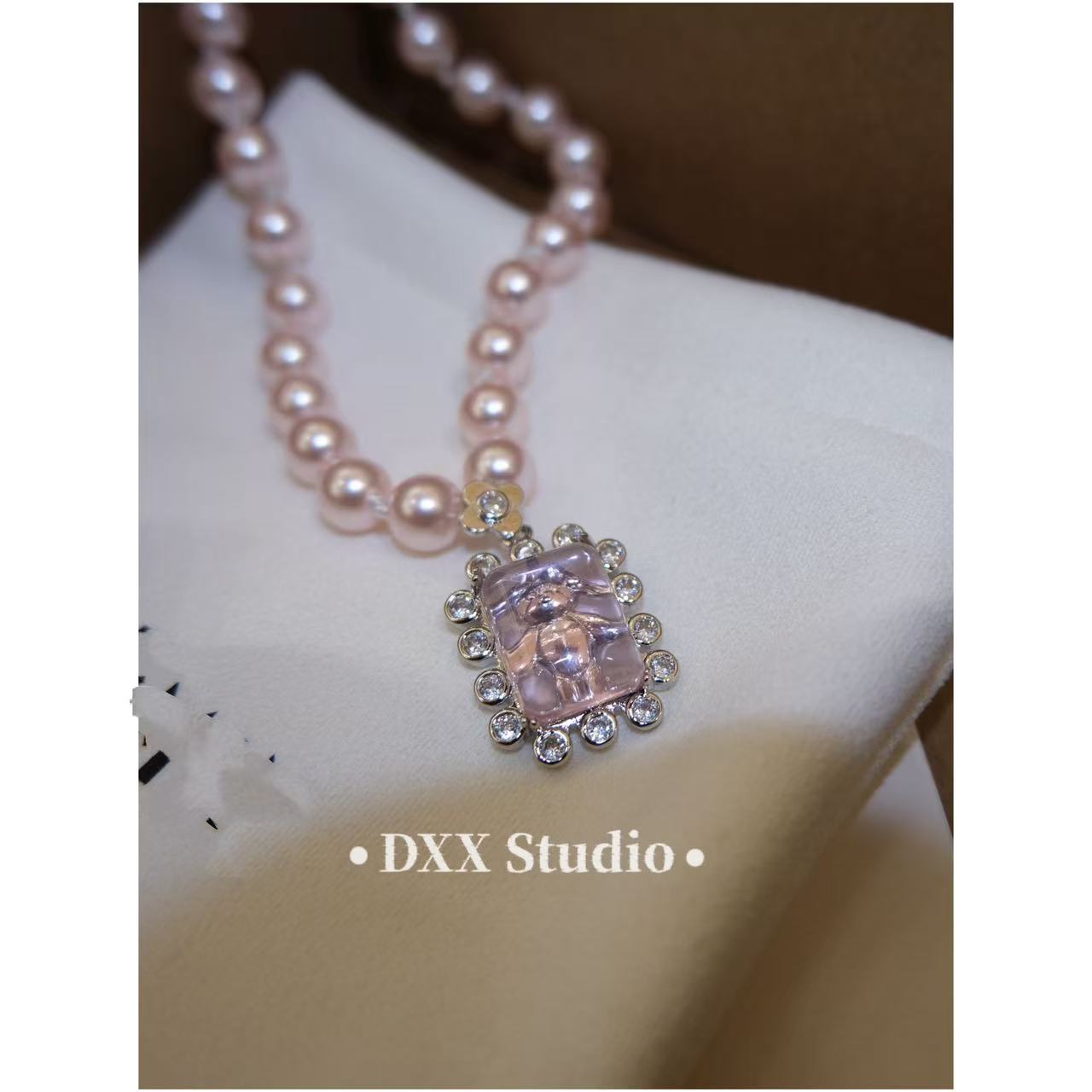 铜合金锆石项链 小众设计百搭项链46873