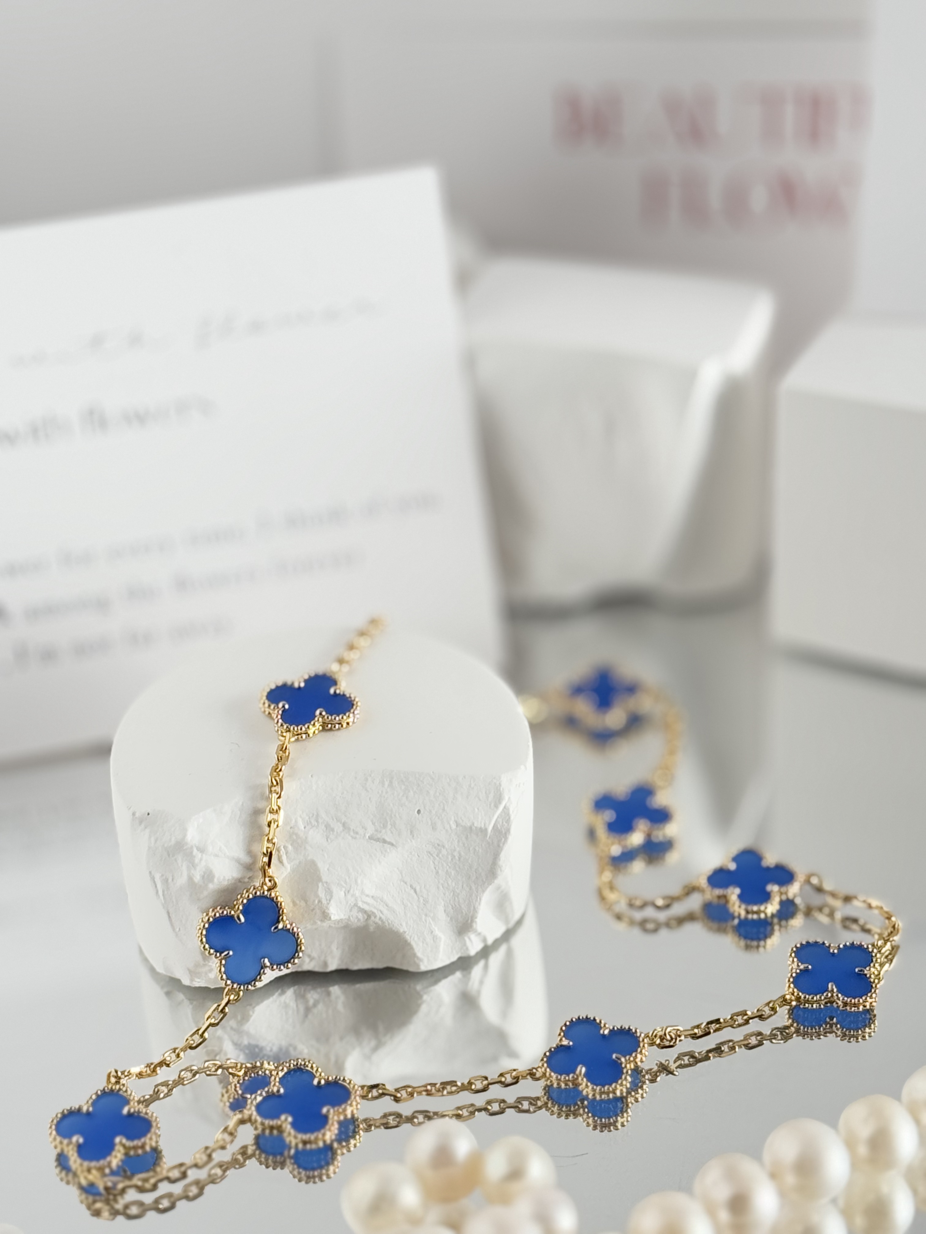 【璀璨】幸运草10花 经典百搭轻奢围巾