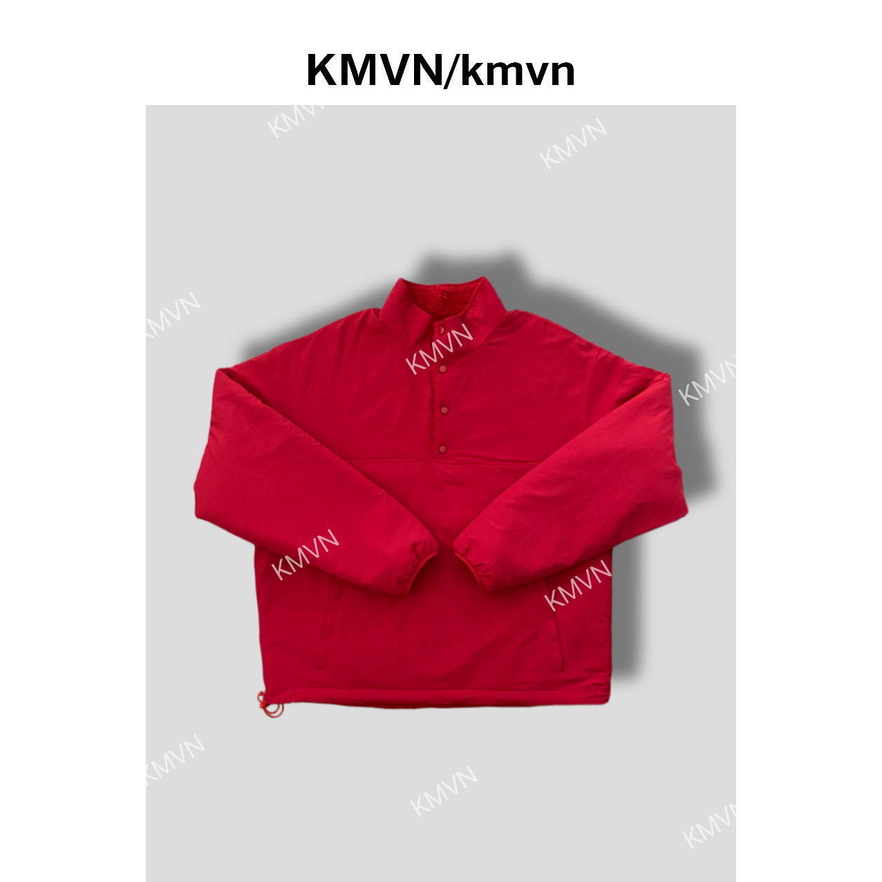 【景宇】2025冬季新款跨年限定潮流原创设计双面穿加绒红色卫衣外套