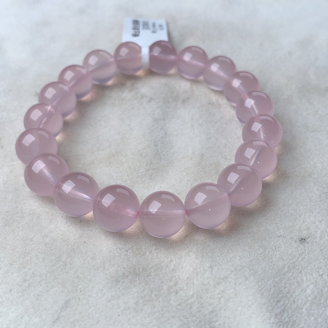 水晶手串未镶嵌粉水晶