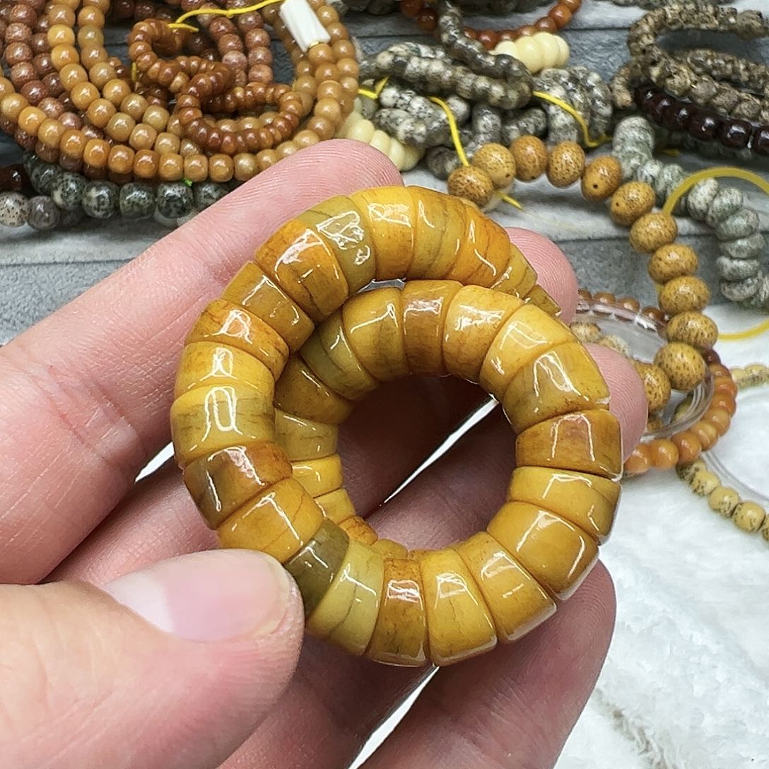 牛骨手串/手链104牛骨单圈大长1.0有粽裂