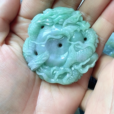 翡翠颈饰未镶嵌天然缅甸翡翠a货