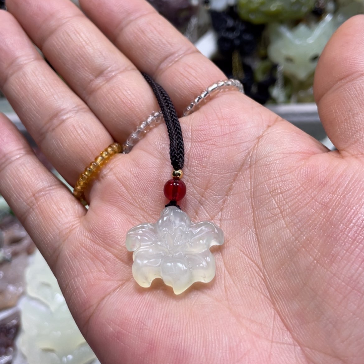 【闪购商品】岫玉颈饰未镶嵌13吊坠