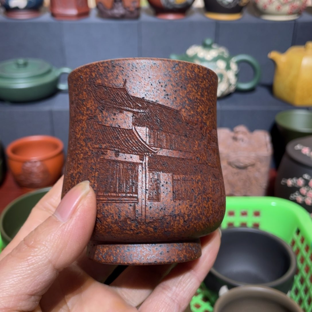 原矿紫砂手工主人杯