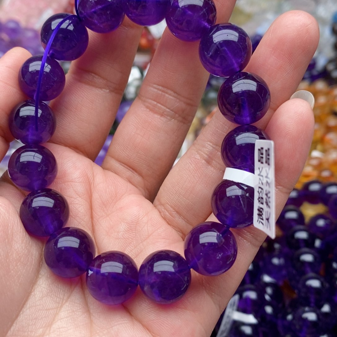 水晶手串未镶嵌?****?紫水晶52.7g