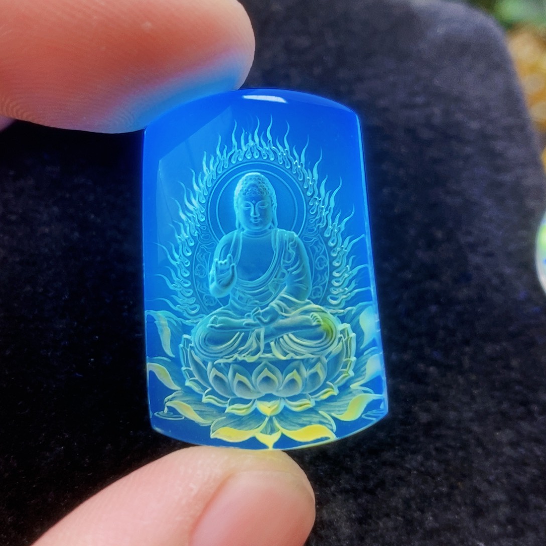 【闪购商品】蓝珀吊坠(不含链)未镶嵌