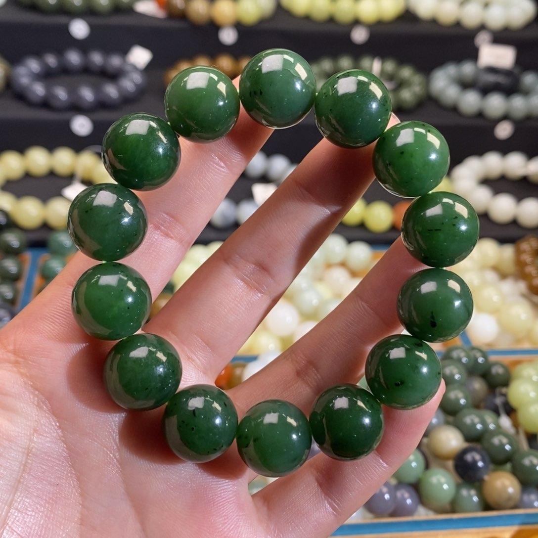 和田玉手串未镶嵌W 15