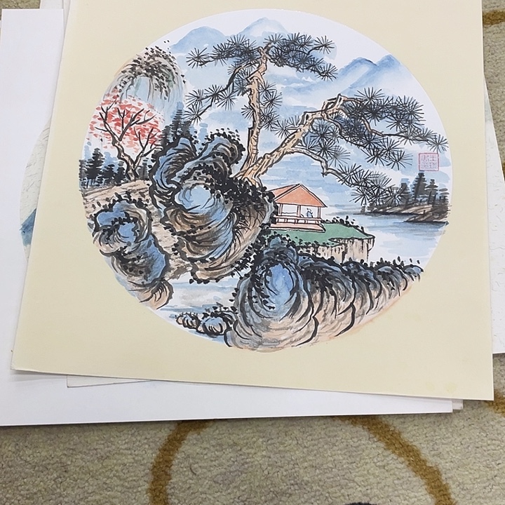 国画33-33卡纸作品艺