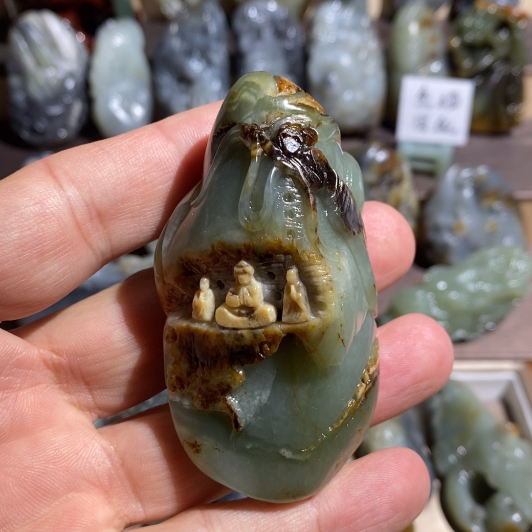 和田玉把件未镶嵌想***字