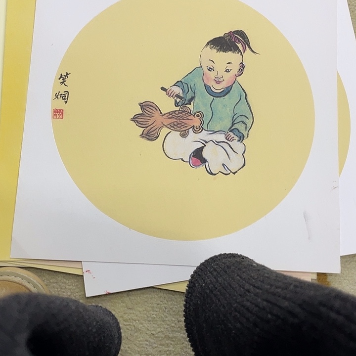 国画33-33卡纸作品艺