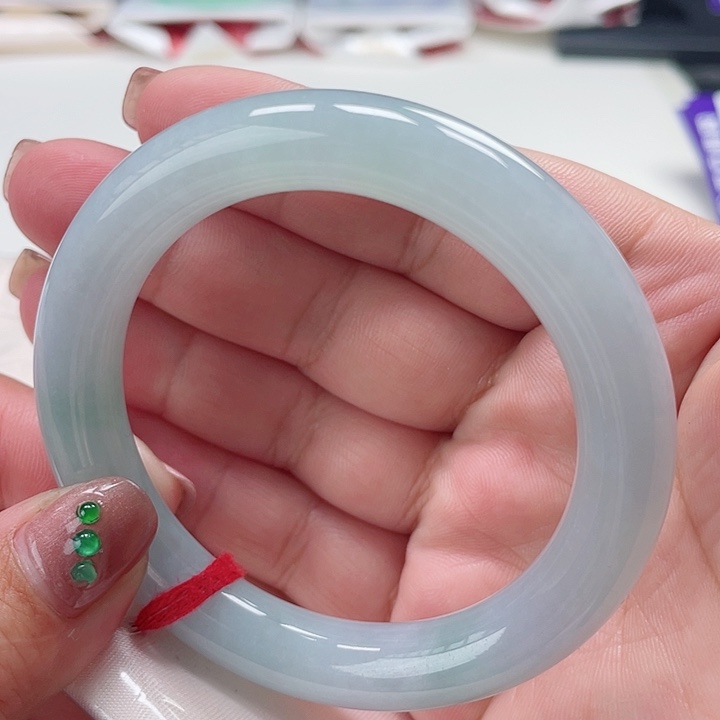 翡翠手镯未镶嵌缅甸翡翠手镯56圈