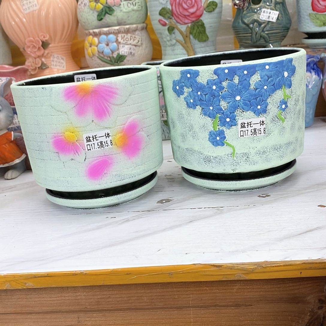 陶瓷@花盆@底部有孔@@58393818396