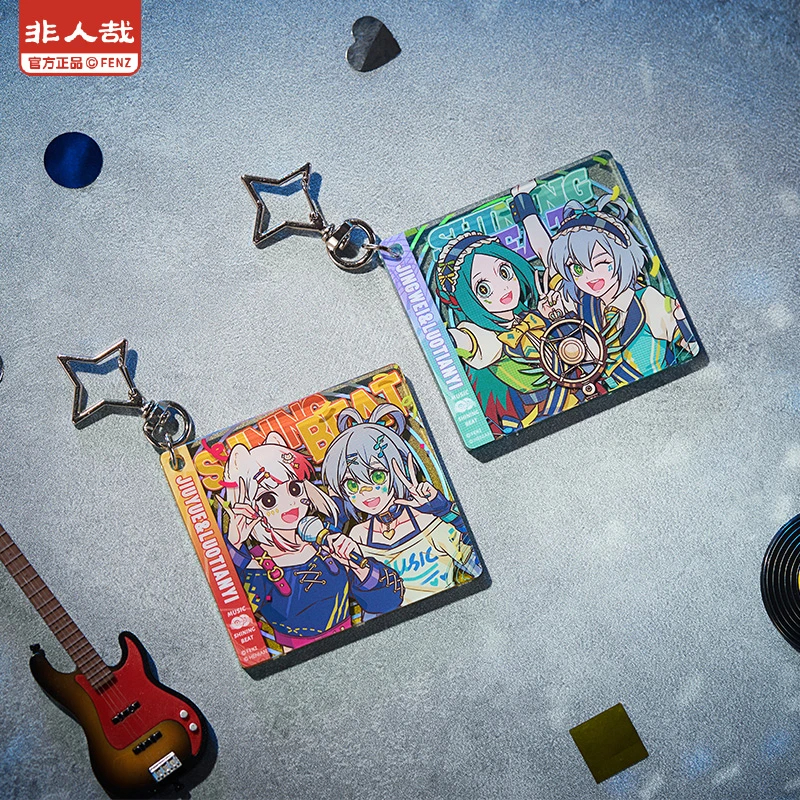  非人哉×洛天依联名-闪耀节拍系列亚克力挂件周边盲盒