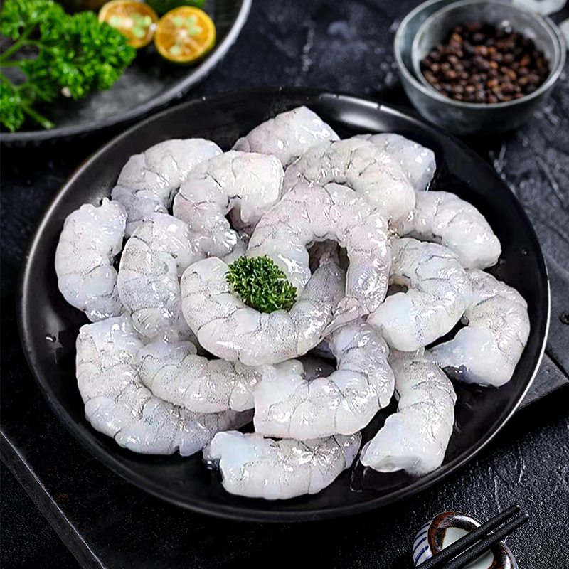 【鲜剥大虾仁】海虾开背去虾线 青虾仁 每包500克 30-35只白虾对虾1