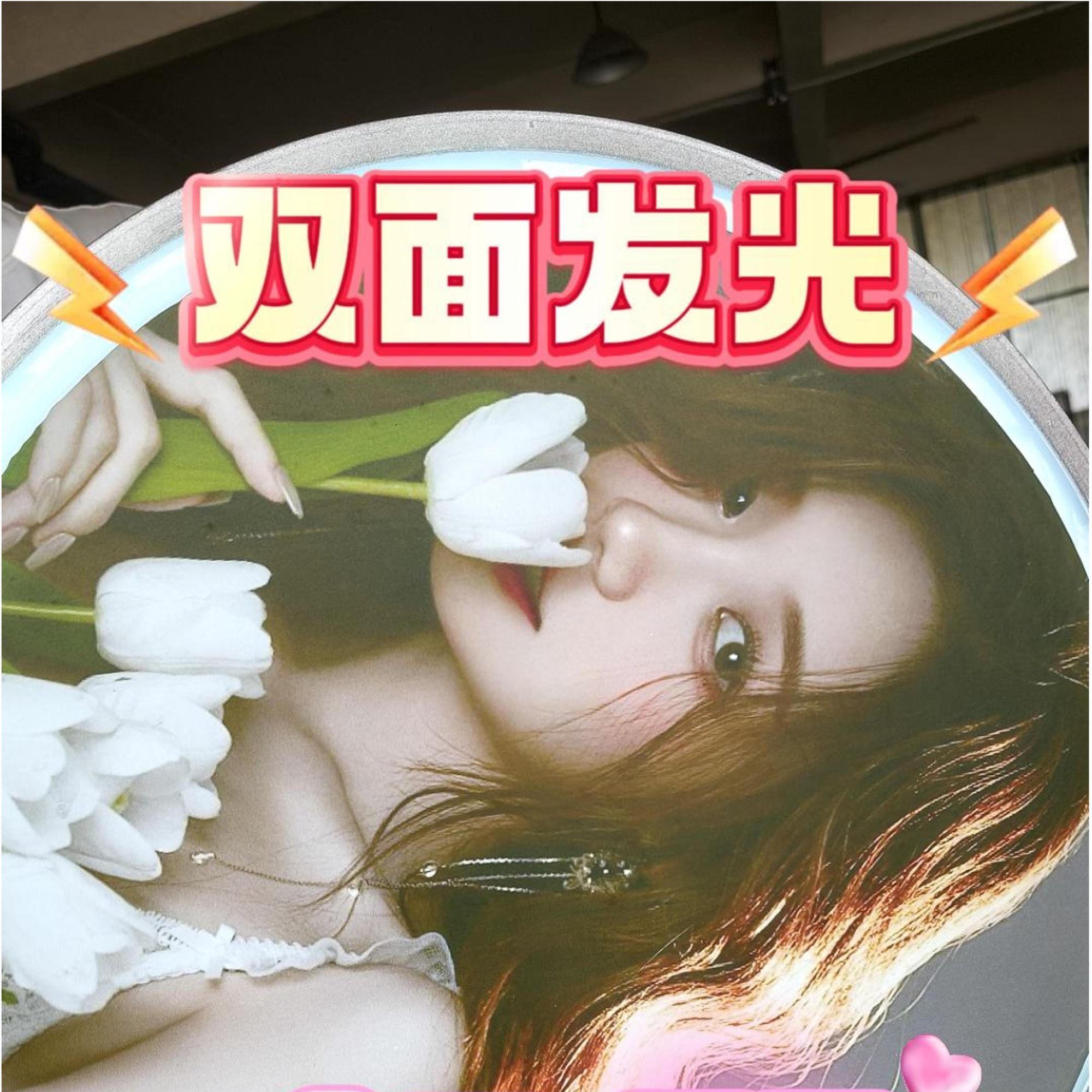 奶茶店亚克力吸塑灯箱挂双面圆形方形户外LED电线杆发光广告牌