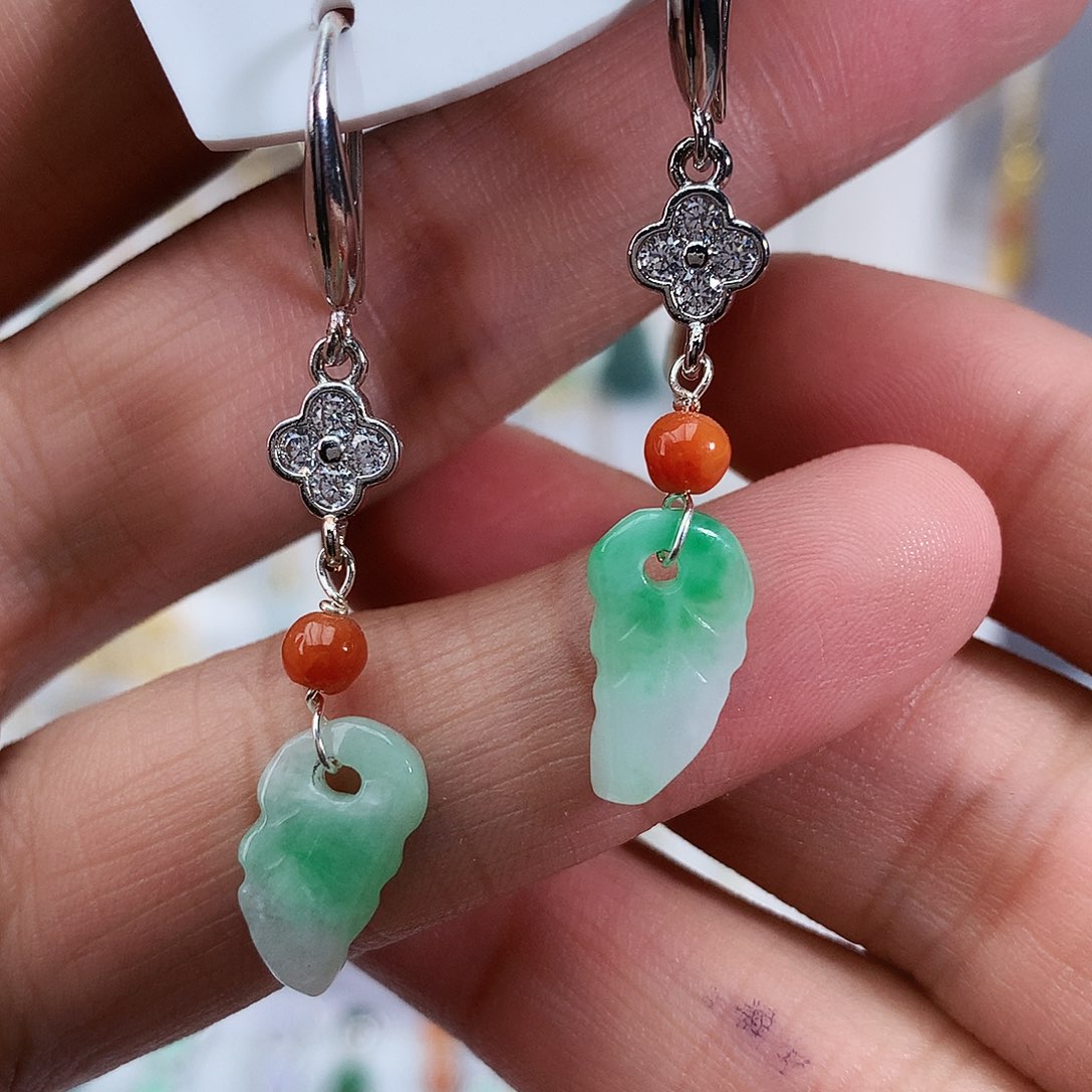 翡翠未镶嵌耳饰7号