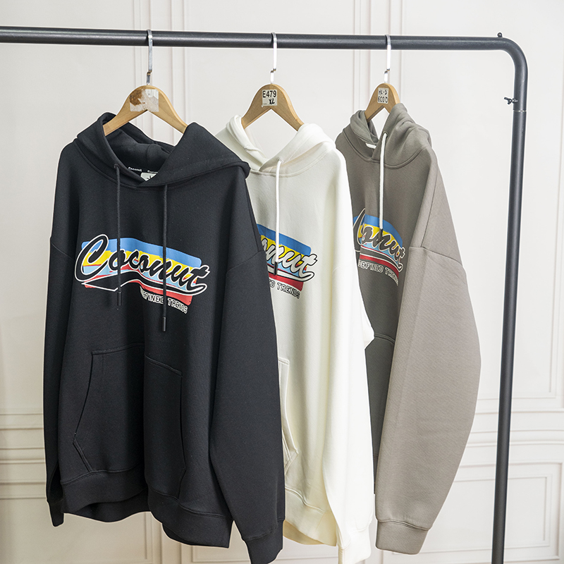 清仓男女款重磅上衣内搭宽松休闲连帽卫衣 044