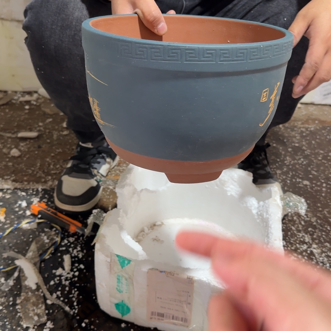 紫砂花盆口径20.15口径