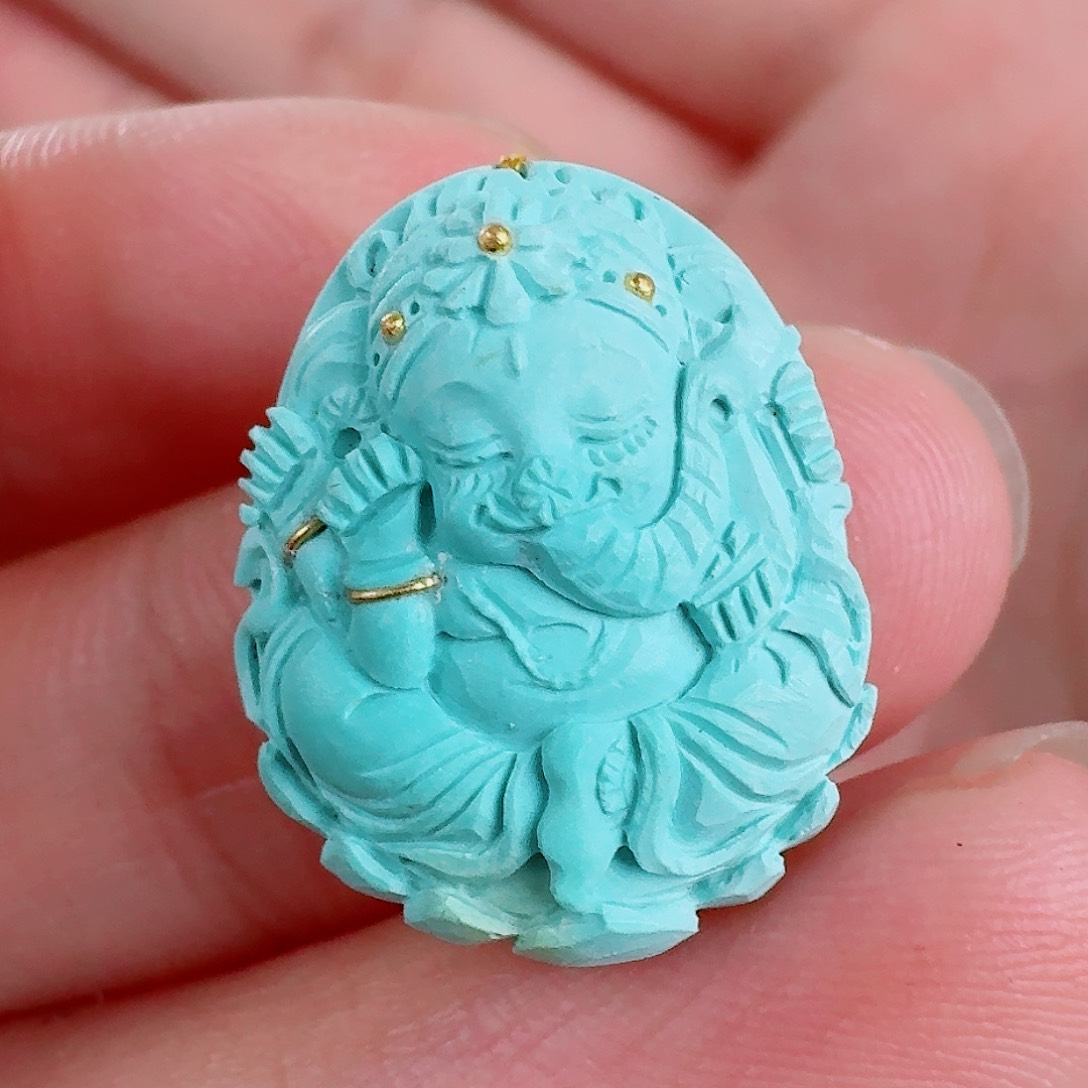 未镶嵌绿松石珠宝奇石