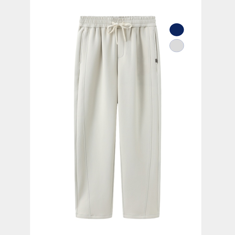 AH冬新款【空气棉】棉感简约百搭直筒宽松抽绳休闲长裤