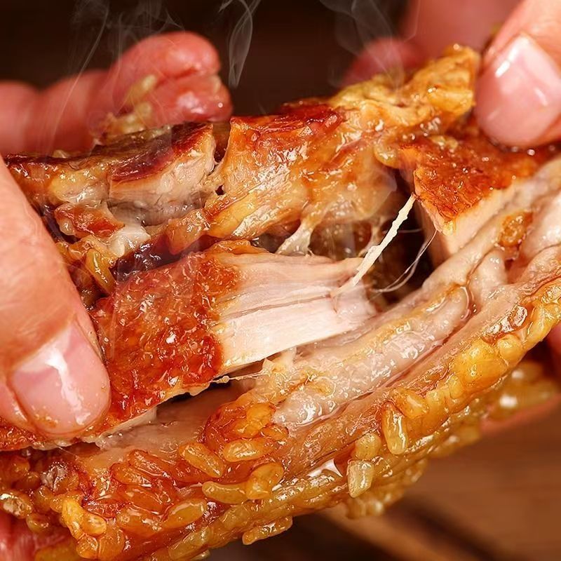 到手10只140克鲜肉粽 新鲜制作粽子 小肉粽 蛋黄粽 端午早餐素食