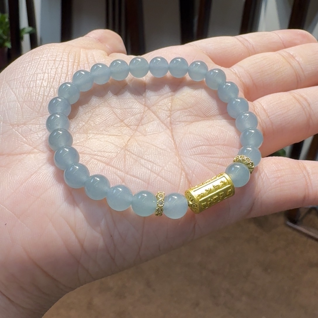 翡翠手链未镶嵌不*翡翠手链