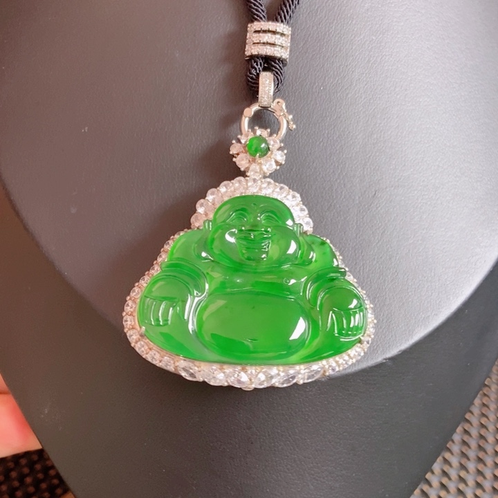 翡翠颈饰银S925镶嵌