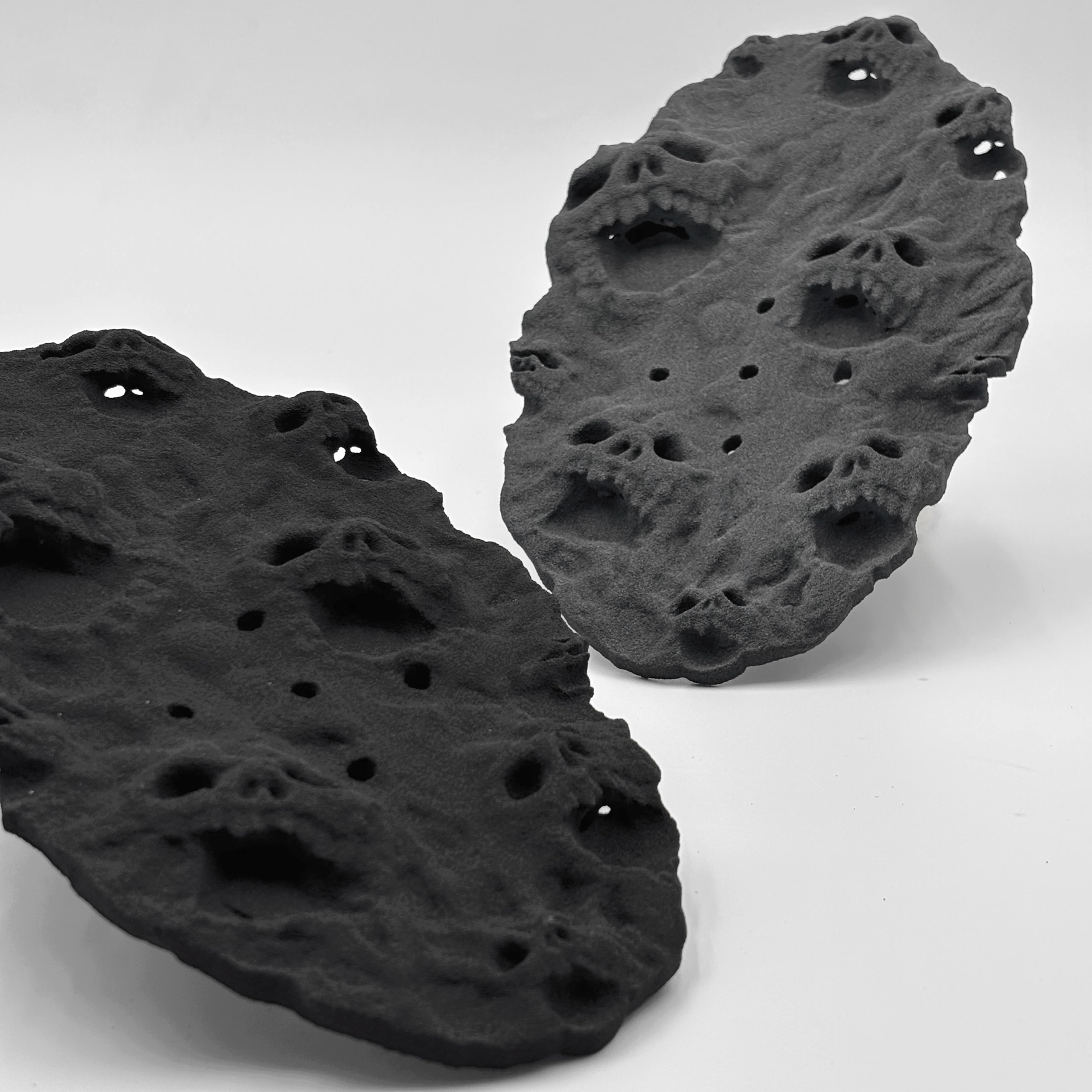 【砂】恶魔骷髅纹理3d打印热植鹿角蕨背板鹿板（SF包邮）