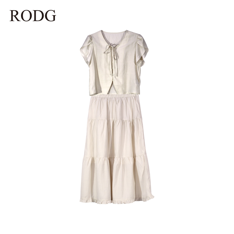 RODGR42TQ0819A  夏季新款纯色无袖套裙  0819