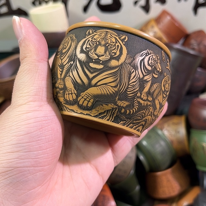 茶杯紫砂全手工紫砂主人杯