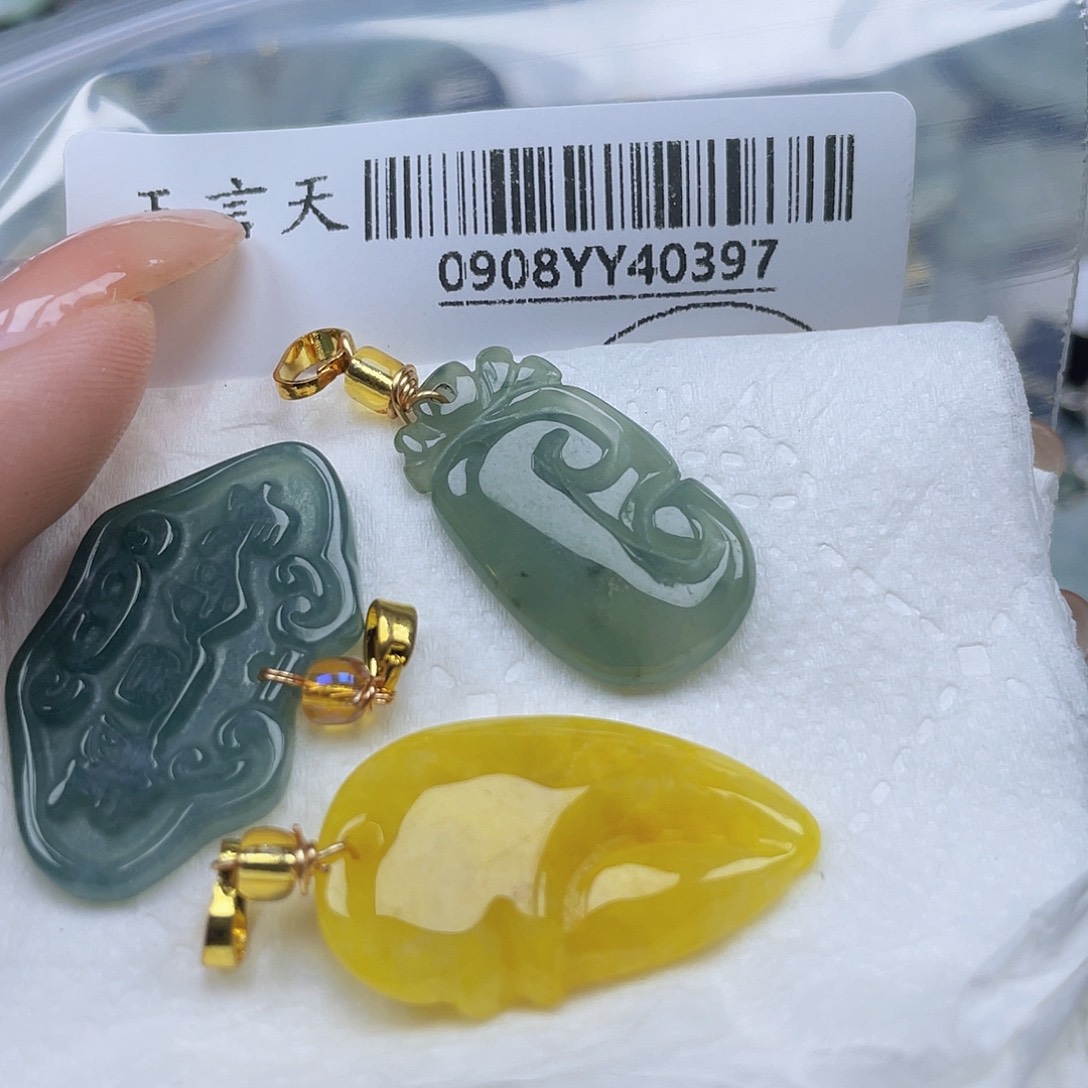 吊坠(不含链)未镶嵌翡翠情***傦