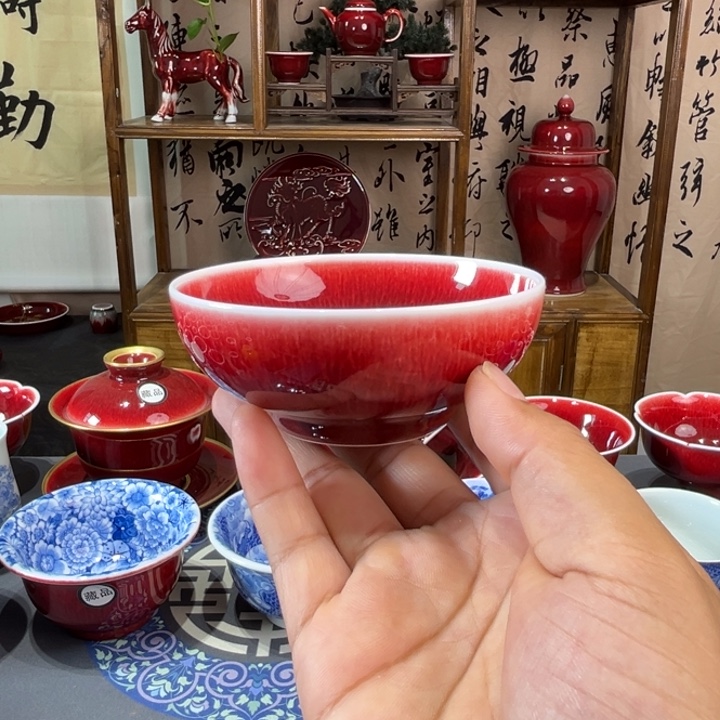 景德镇陶瓷浅行普洱杯