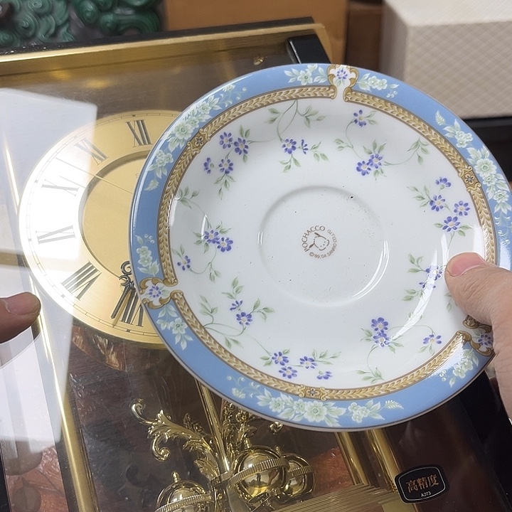 雅***主瓷片瓷器摆件工艺品摆件 